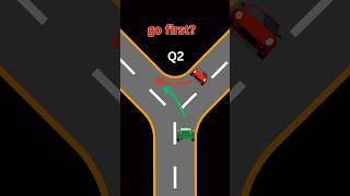 Which Car Should Pass The Intersection First  Right of Way Rule  Driving tips [upl. by Pauly]