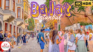 Istanbul Walking Tour Balat Neighborhood  4K HDR [upl. by Giffy]