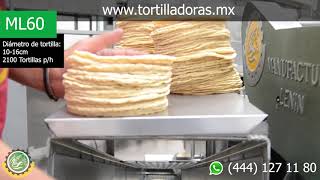 Máquinas Tortilladoras ML de Tolva│Manufacturas Lenin [upl. by Neelhsa]