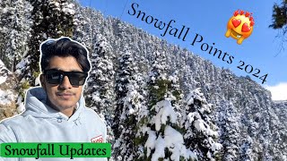 Nainital Snowfall Point 2024 😍  Snowfall in Nainital 2024 [upl. by Richie]