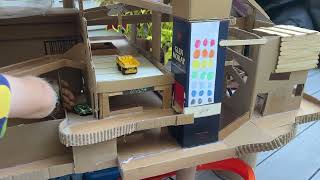 Tour of our cardboard parking ramp [upl. by Maridel371]