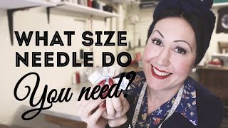 What size sewing machine needle do you use for what fabric Learn how to figure it out [upl. by Halette]