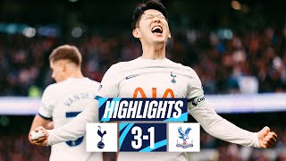 TOTTENHAM HOTSPUR 31 CRYSTAL PALACE  PREMIER LEAGUE HIGHLIGHTS  WERNER ROMERO amp SON SECURE WIN [upl. by Suk351]