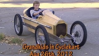 Grandkids in Cyclekart 08 26 2012 [upl. by Leahci]