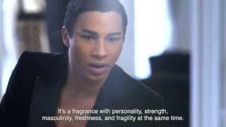 Balmain Homme Perfume  Olivier Rousteing Interview [upl. by Atsahs]