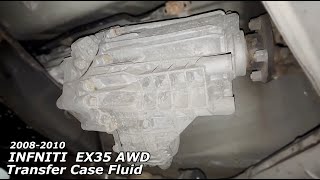 20082010 INFINITI EX35 AWD  Transfer Case Oil Fluid Change [upl. by Ariamo151]