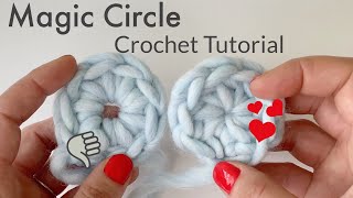 Magic Circle Crochet Tutorial  Easy how to for beginners [upl. by Weyermann505]