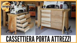 CASSETTIERA PORTA ATTREZZI ad ESTRAZIONE TOTALE  Falegnameria fai da te e lavorazione del legno [upl. by Anaehr]