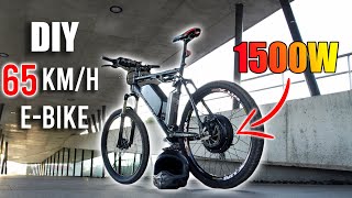 DIY Electric Bike 65kmh Using 1500W EBike Conversion Kit [upl. by Gwynne]