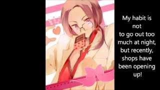 APH  China  Gourmets Heart Beginner Level FULL English Lyrics [upl. by Areemas]