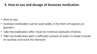 Acenews Medication Information [upl. by Geehan770]