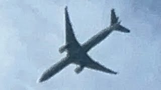 Turkish Airlines Boeing 7773F2ER TK1 TCJJM landing to JFK Airport over my house from IST [upl. by Ydnih]