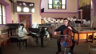 NYOUSA 2018 cello audition Tchaikovsky Rococo Variations Excerpt [upl. by Ddahc]