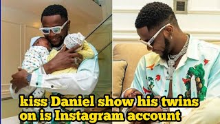 kiss Daniel show his twins on is Instagram account kizzdaniel [upl. by Sirhc193]