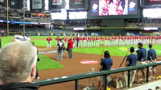 Canadian National Anthem at the 2013 World Baseball Classic [upl. by Dnomsaj340]