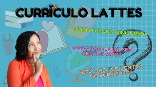 PASSO A PASSO PARA CRIAR UM CURRÍCULO LATTES  Passo a passo de como colocar os certificados [upl. by Erreipnaej]