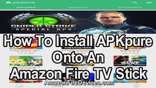 How to install APKpure onto an Amazon Fire TV Stick  Google Play Store alternative APK installer [upl. by Airret]