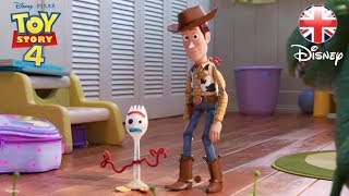 TOY STORY 4  Meet Forky  Clip  Official Disney Pixar UK [upl. by Esau]