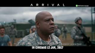 ARRIVAL “Weapon” Film Clip HD  In Singapore Theatres 12 Jan 2017 [upl. by Anikehs]