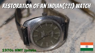 Full restoration of an Indian  watch [upl. by Leahcimsemaj]