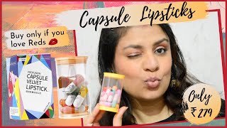 Capsule Lipsticks from Amazon  Are they worth buying   crazyaboutcolors [upl. by Ayadahs]