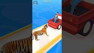 Pets vs Tiger 🐯 Catcher Run Level 22 shorts games 🐯 🐅🐅🐅🐅 [upl. by Nahk]