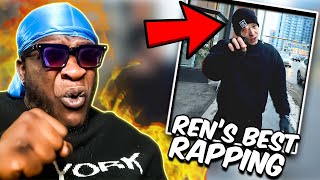 REN RAPPING LIKE THE RENT DUE  Ren  Halftime  Nas Retake  REACTION [upl. by Oeramed]