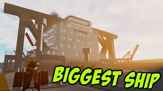 Driving The Largest Ship The SeawiseGiant Roblox Shipping Lanes [upl. by Schroder]