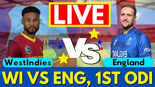 England vs West Indies 1st ODI  ENG vs WI 1st ODI Match Live Score amp Commentary England ODI [upl. by Jeffries]