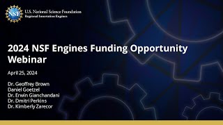 NSF Engines Funding Opportunity 2024 [upl. by Eddie]