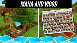 Botania Infinite mana and wood farm Tutorial 1165 minecraft java edition [upl. by Hamian]