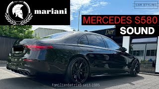 Mercedes S580 W223 I Klappenauspuff  63 AMG Diffusor und Endrohre I mariani ® Sound seit 1985 [upl. by Aiahc458]