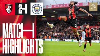 Cherries END Man Citys 32game unbeaten run  AFC Bournemouth 21 Manchester City [upl. by Lyell]