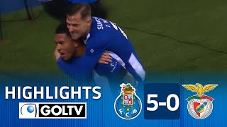 HISTÃ“RICA GOLEADA DEL PORTO a BENFICA âœ‹  FC Porto 5  0 Benfica  GOLES  Primeira Liga de Portugal [upl. by Llevel628]