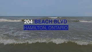 Lake views at 204 Beach Boulevard  Hamilton Ontario [upl. by Lyrej]