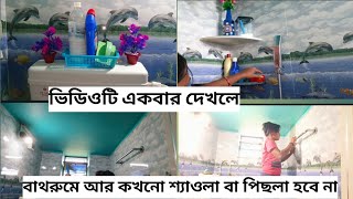 বাথরুমে কখনো শ্যাওলা বা পিছলা হবে না bathroom cleaning hacks [upl. by Adnorrahs252]