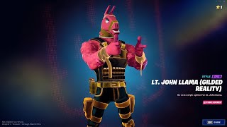 The NEW Glided Reality Style For LT John Llama Fortnite Chapter 3 [upl. by Candyce]