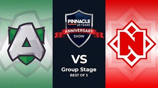 Alliance vs Nemiga  STAND IN TOPSON  Pinnacle 25 Year Anniversary Show Dota 2 [upl. by Helene]