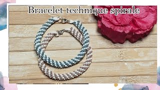 🦋 Bracelet technique spirale 🦋 [upl. by Suiramad61]