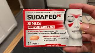 Sudafed PE Sinus Pressure  Pain Relief Unboxing [upl. by Netnert260]