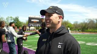 Vandy Football  Clark Lea Interview Spring Practice [upl. by Tuneberg]