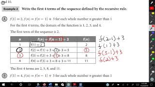 Generating Sequences Using a Recursive Rule [upl. by Novek]