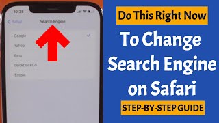 How to Change Safari Default Search Engine on iPhone [upl. by Aniaj780]