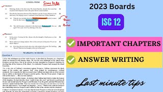 Attempt your English Literature Paper THIS WAY  ISC 12  Last minute tips  Score 8080 [upl. by Horten]