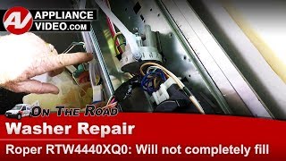 Roper Washer Repair  Will Only Partially Fill  Pressure Switch [upl. by Ayote983]