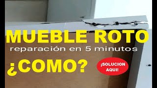 como reparar muebles de madera aglomerada [upl. by Ladnyc]