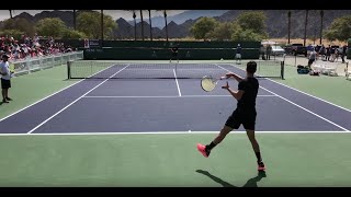 Thanasi Kokkinakis Banging Groundstrokes w Nick Kyrgios  IW Court Level Practice [upl. by Ytsirt]