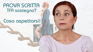 Prova scritta TFA sostegno Cosa aspettarsi [upl. by Ekim]