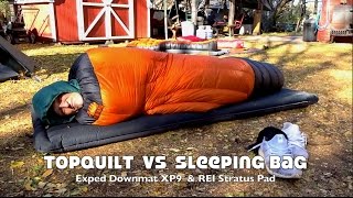 Top Quilt Versus Sleeping Bag on Ground [upl. by Nyleikcaj13]