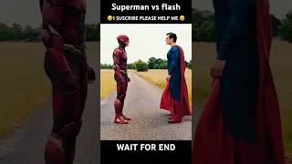 Superman VS flash race wait for end ￼short viralvideo trending shortsviral mcu marvel flash [upl. by Eisnyl]